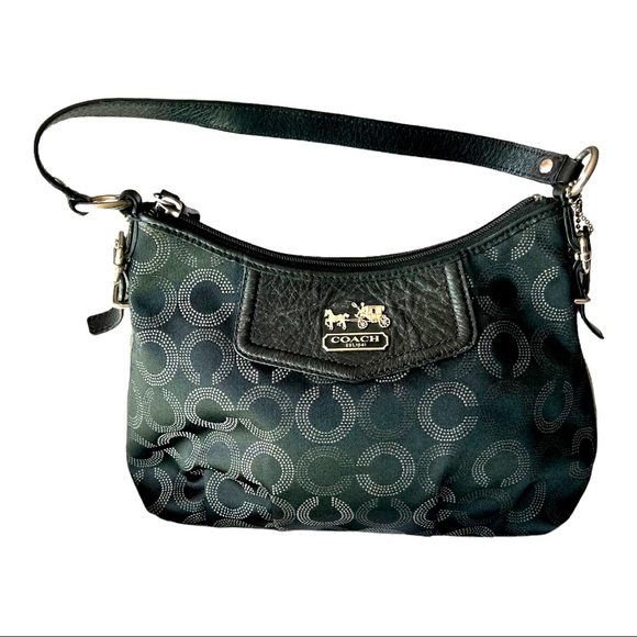 COACH Black Logo Shoulder Bag - Picture 1 of 12